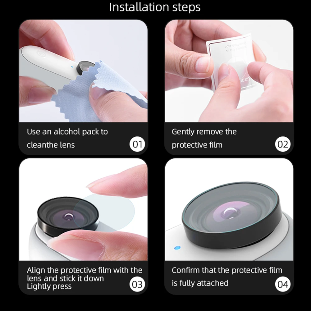 For Insta360 GO2 Camera Screen Protector Tempered Anti Scratch Glass Film Sport Camara Accessories Camera lens protective film 
For Insta360 GO2 Camera Screen Protector Tempered Anti Scratch Glass Film Sport Camara Accessories Camera lens protective film