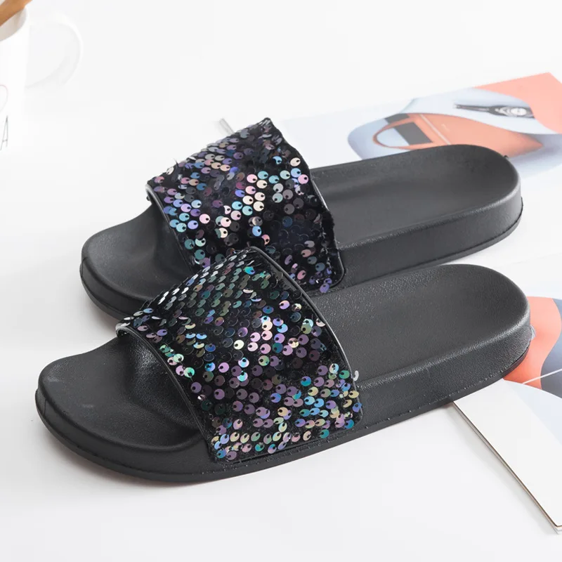 Women Sandals Summer Women Slippers Sequins Flat Beach Shoe Ladies Sandals Beach Shoes Casual Flip Flops
Women Sandals Summer Women Slippers Sequins Flat Beach Shoe Ladies Sandals Beach Shoes Casual Flip Flops