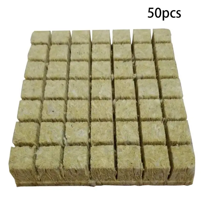 50pcs Grodan Hydroponic Grow Agricultural Cutting Seedling Block Soilless Culture Substrate For Rockwool Starter Plugs Plant Pot 
50pcs Grodan Hydroponic Grow Agricultural Cutting Seedling Block Soilless Culture Substrate For Rockwool Starter Plugs Plant Pot