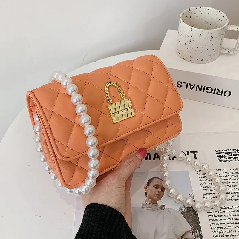 Women's Bag 2021 New Fashion Foreign Style Pearl Chain Single Shoulder Bags Messenger Bag Square Armpit Bags
Women's Bag 2021 New Fashion Foreign Style Pearl Chain Single Shoulder Bags Messenger Bag Square Armpit Bags