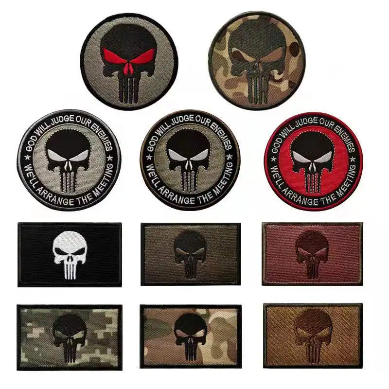 Warrior skull Velcro embroidered patch DIY outdoor backpack hat decorative cloth with hand stitched burr military tactical Badge
Warrior skull Velcro embroidered patch DIY outdoor backpack hat decorative cloth with hand stitched burr military tactical Badge