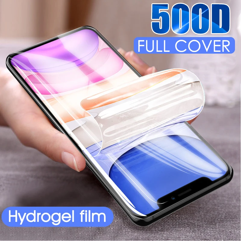 9D полное покрытие для Oukitel C15 C16 Pro Plus защита экрана Гидрогелевая пленка защитная