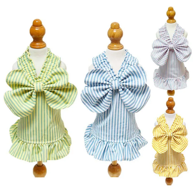 Dog Dress Clothes Summer Thin Skirt Princess Blue Striped Teddy Cat Small Dog Skirt Cute Pet Clothes
Dog Dress Clothes Summer Thin Skirt Princess Blue Striped Teddy Cat Small Dog Skirt Cute Pet Clothes