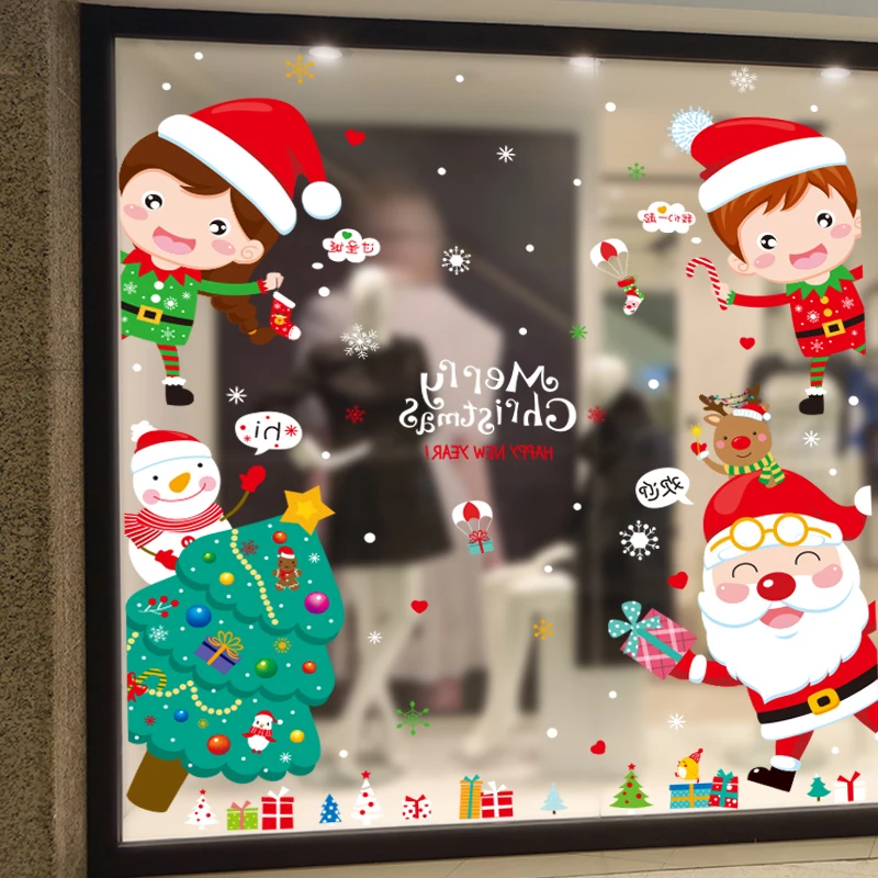 Santa Claus Tree Window Stickers DIY Christmas Children Wall Decals for Living Room Nursery Glass Festival Home Decoration
Santa Claus Tree Window Stickers DIY Christmas Children Wall Decals for Living Room Nursery Glass Festival Home Decoration