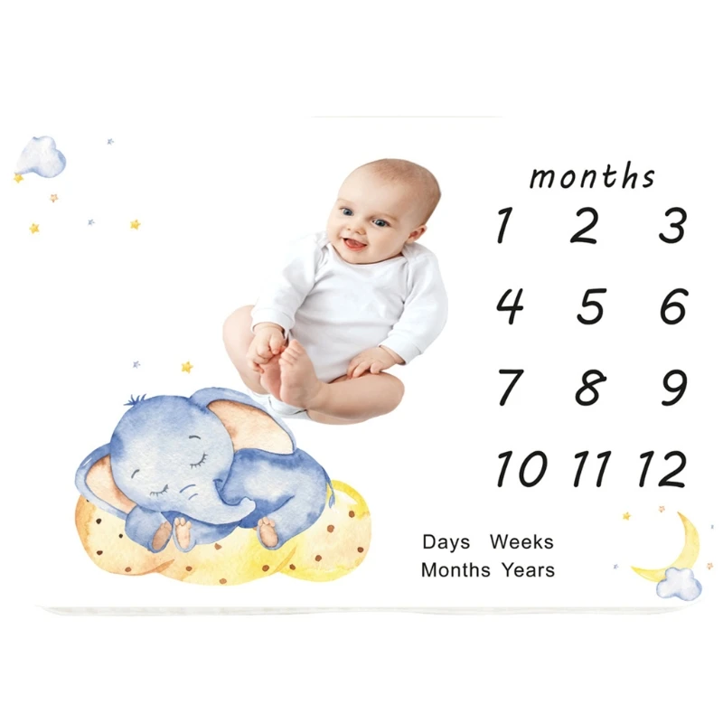Baby Monthly Record Growth Milestone Blanket Newborn Soft Flannel Swaddle Wrap Photography Props Creative Background Cloth
Baby Monthly Record Growth Milestone Blanket Newborn Soft Flannel Swaddle Wrap Photography Props Creative Background Cloth