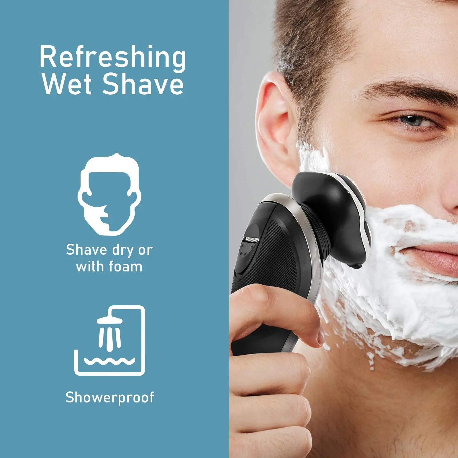 MOOSOO 8G Rechargeable Electric Shaver Wet Dry Waterproof Mens Razor with Clean Charge Station with Pop-up Trimmer LED Display
MOOSOO 8G Rechargeable Electric Shaver Wet Dry Waterproof Mens Razor with Clean Charge Station with Pop-up Trimmer LED Display