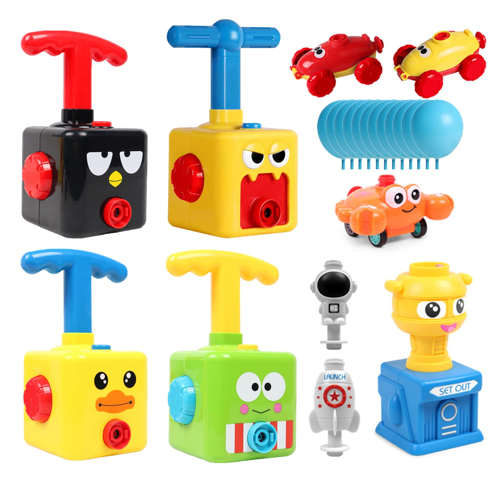 Intersting Balloon Powered Car With Launch Tower Inertial Power Balloon Car Toy With 12 Balloons, Fun Educational Toys Gifts
Intersting Balloon Powered Car With Launch Tower Inertial Power Balloon Car Toy With 12 Balloons, Fun Educational Toys Gifts