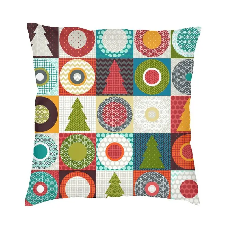 

Luxury Geometry Merry Christmas Snowflake Cushion Cover for Sofa Soft Vinyage Snow Flakes Throw Pillow Case Home Decor