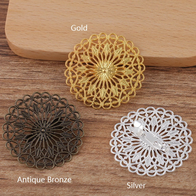 10PCS 38mm Round Flowers Brooch Base Pad Setting Hollow Out Base Copper Brass Vintage Retro Accessories for Jewelry Making
10PCS 38mm Round Flowers Brooch Base Pad Setting Hollow Out Base Copper Brass Vintage Retro Accessories for Jewelry Making