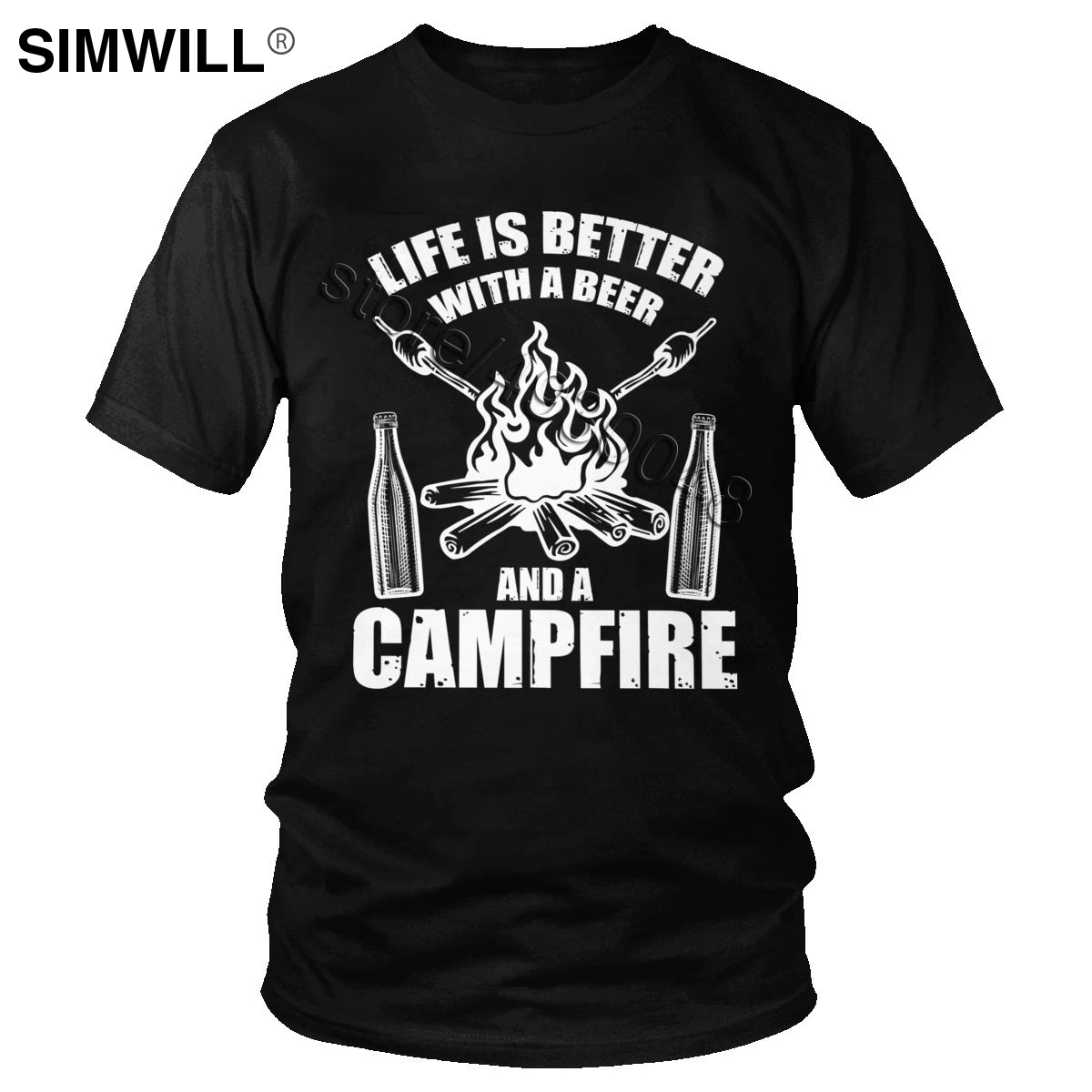 Men Camping Bonfire T Shirt Funny Life Is Better With A Beer And A Campfire T-Shirt Short Sleeved Cotton Leisure Tee Summer Tops
Men Camping Bonfire T Shirt Funny Life Is Better With A Beer And A Campfire T-Shirt Short Sleeved Cotton Leisure Tee Summer Tops