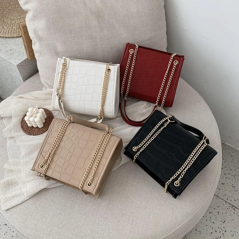 Stone Pattern Small Pu Leather Shoulder Bags for Women 2021 Lady Crossbody Bag Female Fashion Handbags Chain Design Hand Bag
Stone Pattern Small Pu Leather Shoulder Bags for Women 2021 Lady Crossbody Bag Female Fashion Handbags Chain Design Hand Bag