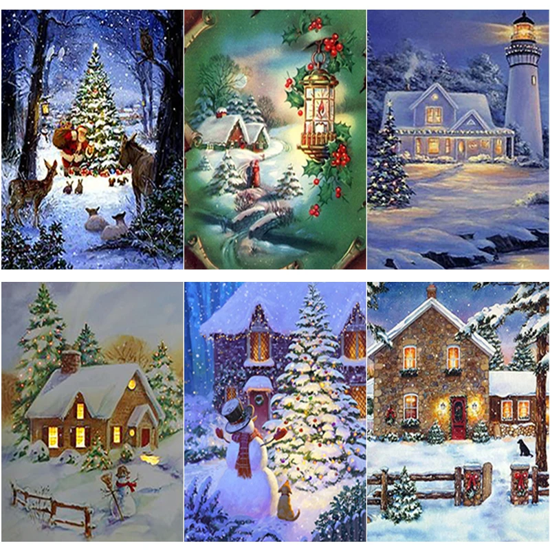 New 5D DIY Diamond Painting Cross Stitch Snow Scene Diamond Embroidery Full Square Round Drill Crafts Home Decor Christmas Gift
New 5D DIY Diamond Painting Cross Stitch Snow Scene Diamond Embroidery Full Square Round Drill Crafts Home Decor Christmas Gift