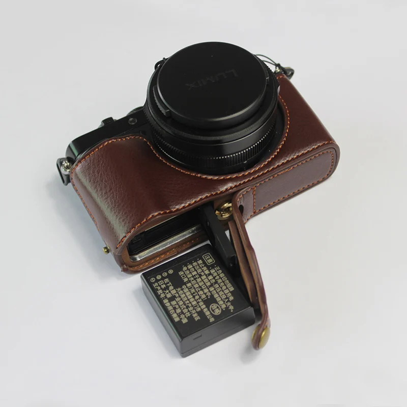 Портативный чехол-сумка из натуральной яловой кожи для Panasonic чехол камеры LX100II LX100