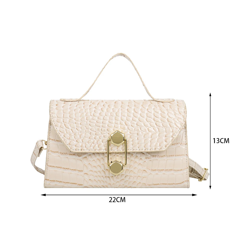 Fashion Women PU Leather Alligator Pattern Shoulder Messenger Crossbody Bag Ladies Vintage Small Top-handle Handbag Flap Purse
Fashion Women PU Leather Alligator Pattern Shoulder Messenger Crossbody Bag Ladies Vintage Small Top-handle Handbag Flap Purse