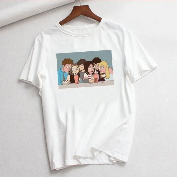 Friend TV show Summer Casual Fashion Large Size Loose Female tees Cartoon Letters Tops Print Fun Harajuku Short Sleeve
Friend TV show Summer Casual Fashion Large Size Loose Female tees Cartoon Letters Tops Print Fun Harajuku Short Sleeve