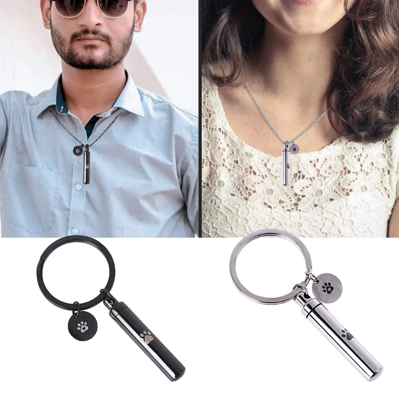 Cremation Jewelry Urn Keychain Pet Memorial Holder with Cute Paw Charm Dog Cat Memorial Keepsake Human Holder
Cremation Jewelry Urn Keychain Pet Memorial Holder with Cute Paw Charm Dog Cat Memorial Keepsake Human Holder