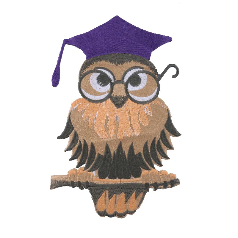 Аппликация в виде совы, 2 шт./лот 
Аппликация в виде совы, 2 шт./лот