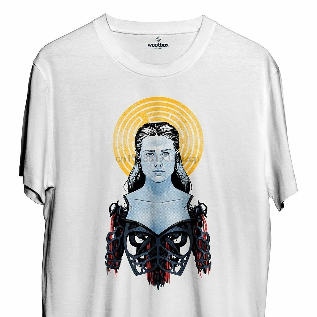 Футболка Dolores Abernathy (Westworld) новинка размер S 3xl с принтом Мужская футболка короткий