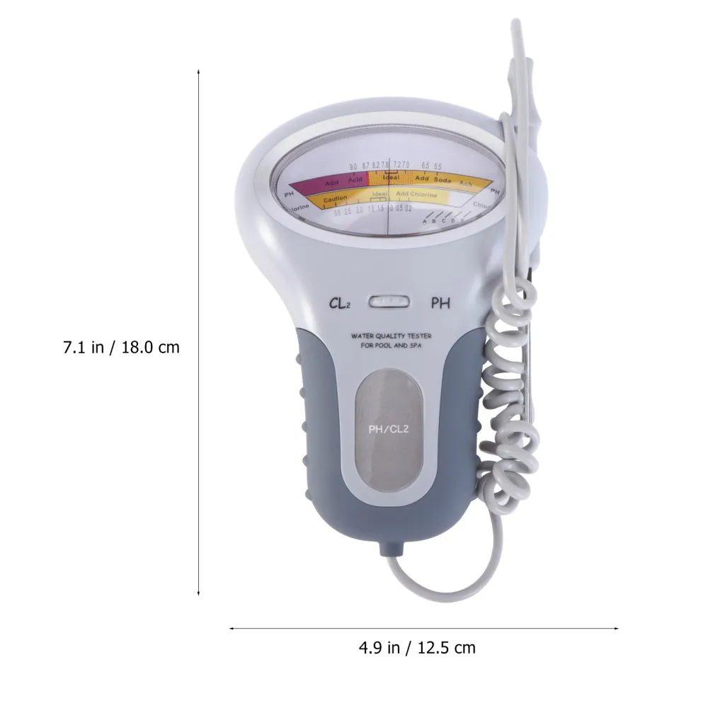 Swimming Pool Water Quality Tester Hot Spring Pool Spa Aquarium Portable PH Meter Residual Chlorine Detector CL2 Chlorine Tester
Swimming Pool Water Quality Tester Hot Spring Pool Spa Aquarium Portable PH Meter Residual Chlorine Detector CL2 Chlorine Tester