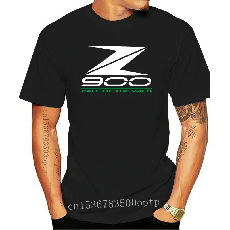 

Новая мотоциклетная хлопковая Повседневная футболка Z900 с круглым вырезом, лето 2021, Мужская модная брендовая летняя крутая футболка с корот...