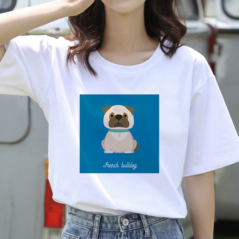 Kawaii dogs street t-shirt fashion cartoon dog Harajuku graphic t-shirt Female t-shirt short sleeve ropa mujer 
Kawaii dogs street t-shirt fashion cartoon dog Harajuku graphic t-shirt Female t-shirt short sleeve ropa mujer