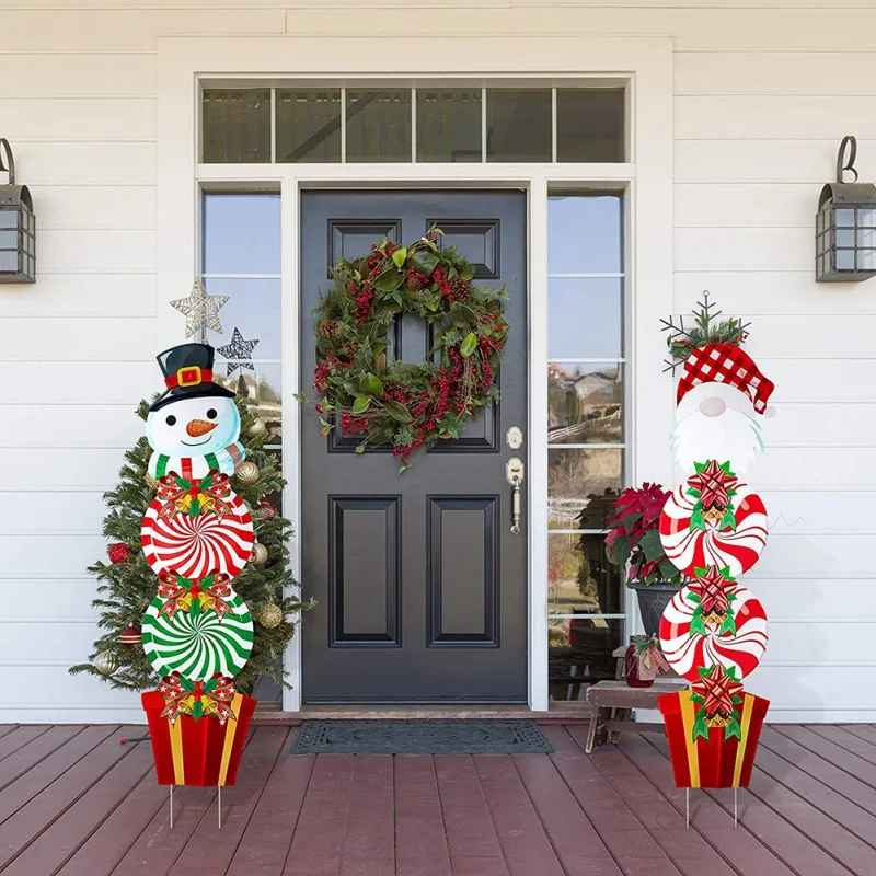 4pcs Xmas Yard Sign Stake Candy Christmas Decorations Holiday Decor Outdoor Front Door Giant for Winter Home Lawn Pathway Walkwa
4pcs Xmas Yard Sign Stake Candy Christmas Decorations Holiday Decor Outdoor Front Door Giant for Winter Home Lawn Pathway Walkwa