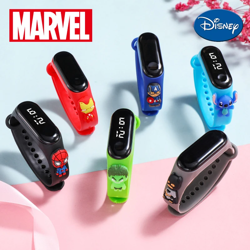 Marvel Legends Waterproof Led Watch Disney Avengers Hulk Spiderman Stitch Anime Figure Bracelet Watch Toys for Children Gifts
Marvel Legends Waterproof Led Watch Disney Avengers Hulk Spiderman Stitch Anime Figure Bracelet Watch Toys for Children Gifts