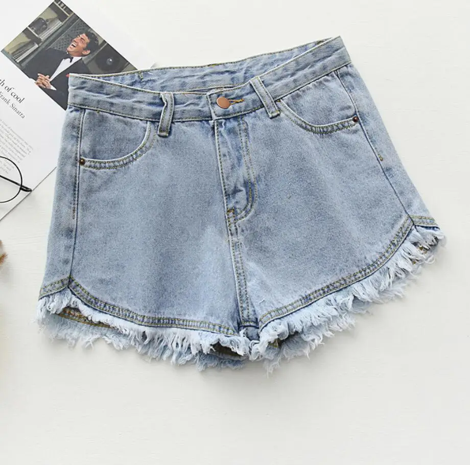 Women Ripped Frayed Edge Tassels Denim Shorts High Waist New Hot Jeans Feminino Pockets Jeans Shorts a1309
Women Ripped Frayed Edge Tassels Denim Shorts High Waist New Hot Jeans Feminino Pockets Jeans Shorts a1309