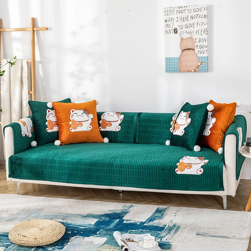 Новинка 2021, чехол для дивана с вышивкой Lucky Cat, полотенце, высококачественный короткий плюшевый нескользящий Чехол для мебели, декор для гост...
Новинка 2021, чехол для дивана с вышивкой Lucky Cat, полотенце, высококачественный короткий плюшевый нескользящий Чехол для мебели, декор для гост...
