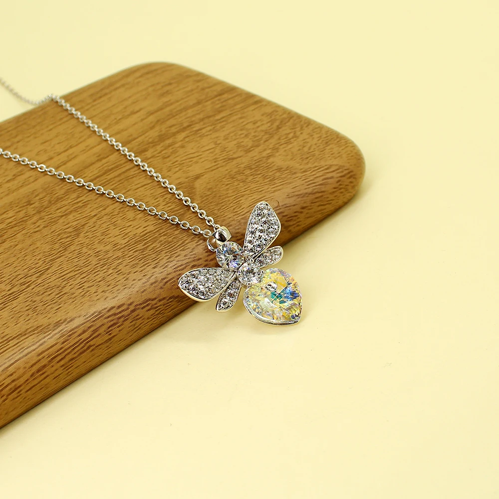 Unique Women Girls Butterfly Necklace For Cute Crystal Zircon Heart Pendant Necklaces Sweater Chain Choker Chunky Jewelry Gift
Unique Women Girls Butterfly Necklace For Cute Crystal Zircon Heart Pendant Necklaces Sweater Chain Choker Chunky Jewelry Gift