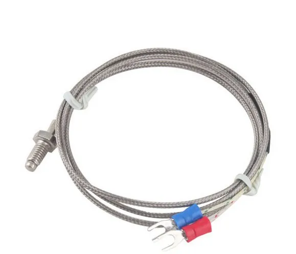 

1M/2M/3M K Type Thermocouple Control Thread M6 Screw Probe Temperature Sensor Temperature Controller 0-400C Sensor Probe