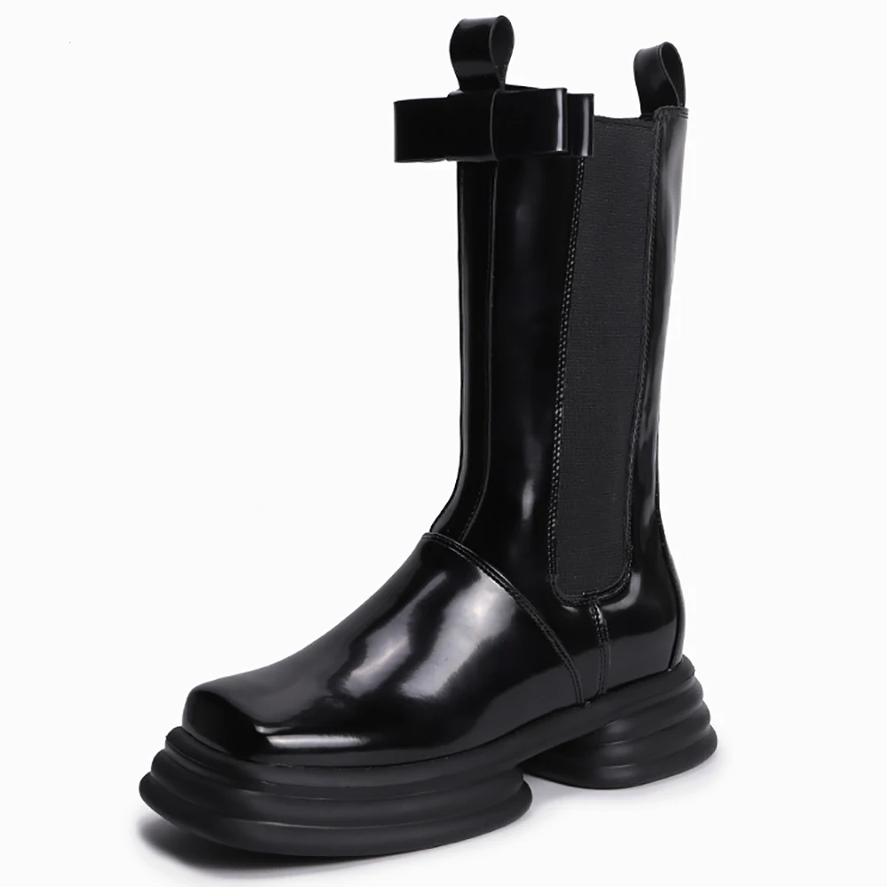 Роскошные женские ботинки в стиле панк, женские мотоциклетные ботинки на платформе, женские дизайнерские байкерские туфли-лодочки без шнур... 
Роскошные женские ботинки в стиле панк, женские мотоциклетные ботинки на платформе, женские дизайнерские байкерские туфли-лодочки без шнур...