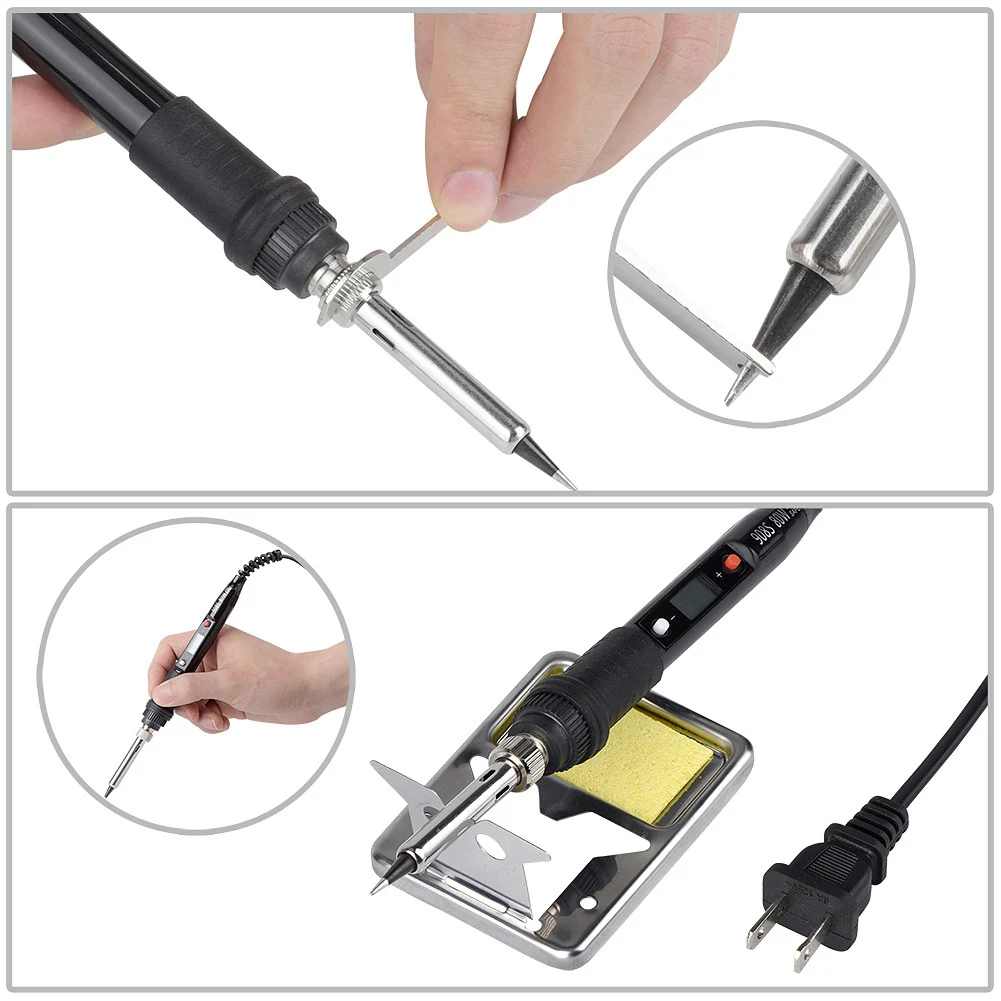 80W Soldering Iron LCD Digital Electric Welding Tools Constant Temperature Black/Red TH
80W Soldering Iron LCD Digital Electric Welding Tools Constant Temperature Black/Red TH