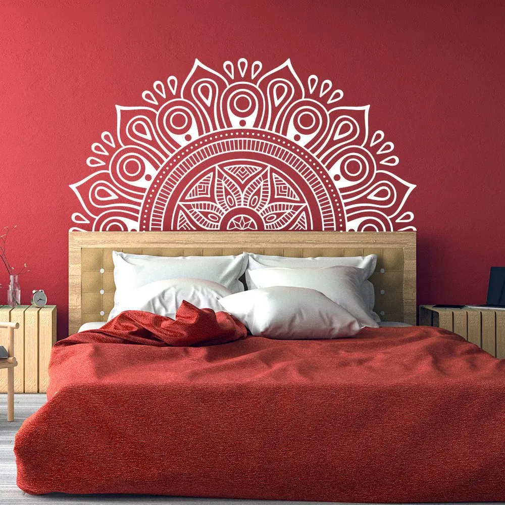Half Mandala Headboard Wall Decal Lotus Flower Mandala Zen Decor Decals Vinyl Bedroom Yoga Sticker Bohemian Style A12-076
Half Mandala Headboard Wall Decal Lotus Flower Mandala Zen Decor Decals Vinyl Bedroom Yoga Sticker Bohemian Style A12-076