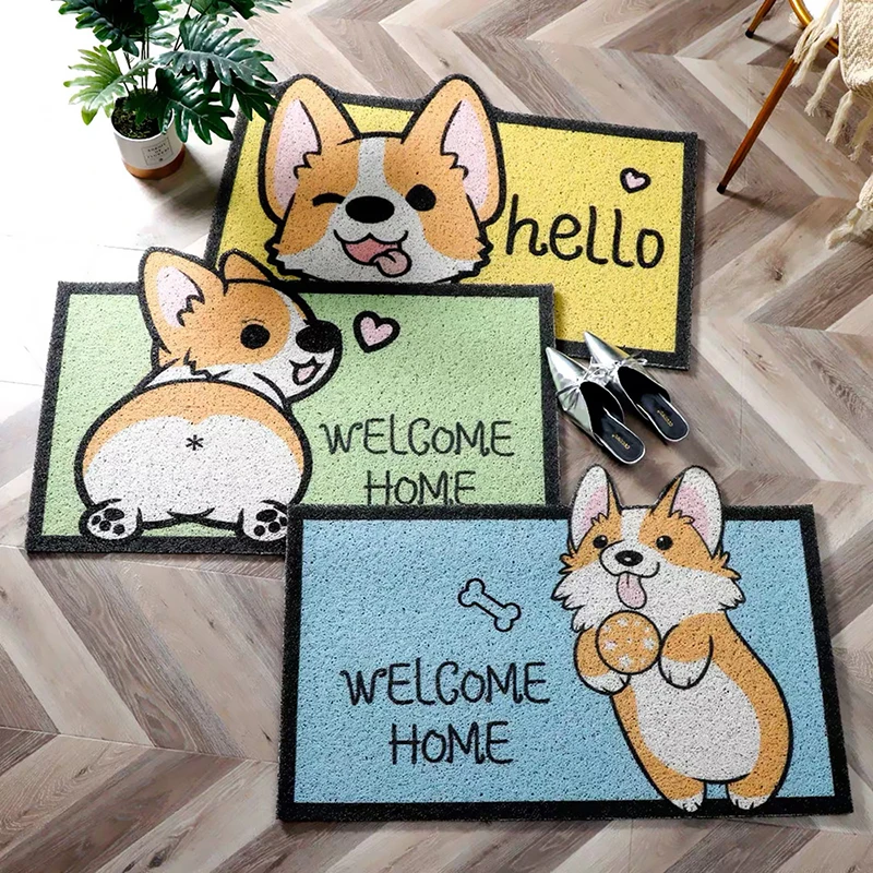 40*60cm entrance door mat, corridor, rectangular corgi pattern, non-slip, outdoor, bedroom and kitchen
40*60cm entrance door mat, corridor, rectangular corgi pattern, non-slip, outdoor, bedroom and kitchen
