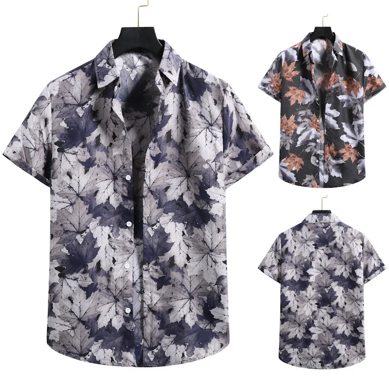 2021 Summer New Men's Shirts Hawaiian Beach Short-sleeved Flower Shirts Mens Dress Shirts
2021 Summer New Men's Shirts Hawaiian Beach Short-sleeved Flower Shirts Mens Dress Shirts