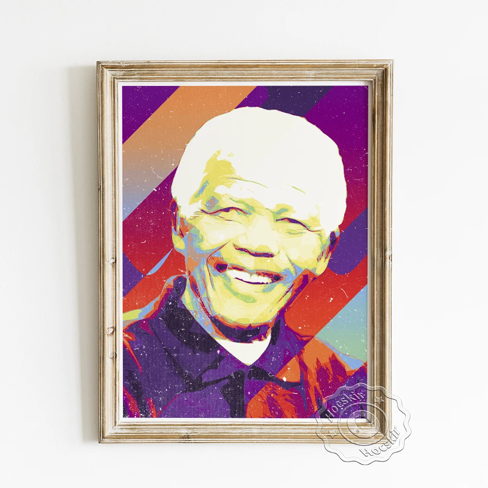 Nelson Mandela Portrait Art Poster, South Africa President Abstract Wall Picture, Philanthropist Canvas Painting Wall Home Decor
Nelson Mandela Portrait Art Poster, South Africa President Abstract Wall Picture, Philanthropist Canvas Painting Wall Home Decor