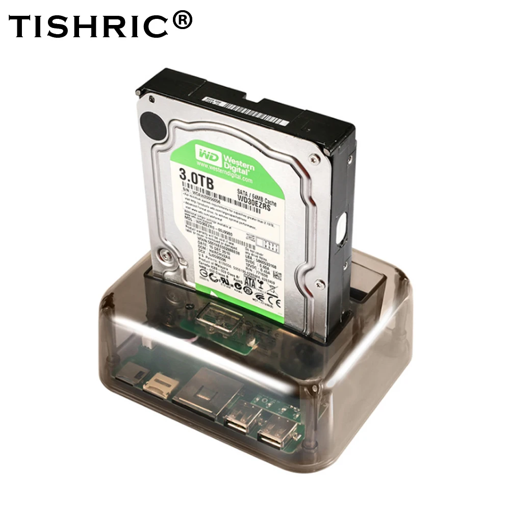 Док-станция TISHRIC для HDD IDE SATA 2 в 1 док-станция внутренний жесткий диск 5 3 дюйма SSD