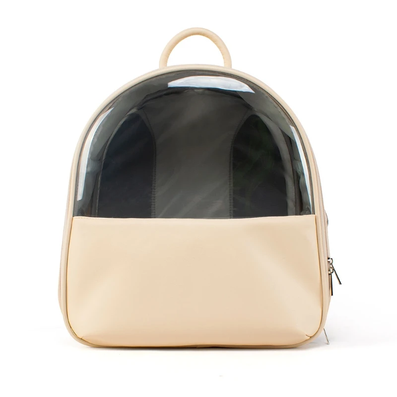 Pu Leather Fashion Cat Bag Simple Breathable Portable Pet Backpack Outdoor Travel Transparent Space Bags 
Pu Leather Fashion Cat Bag Simple Breathable Portable Pet Backpack Outdoor Travel Transparent Space Bags