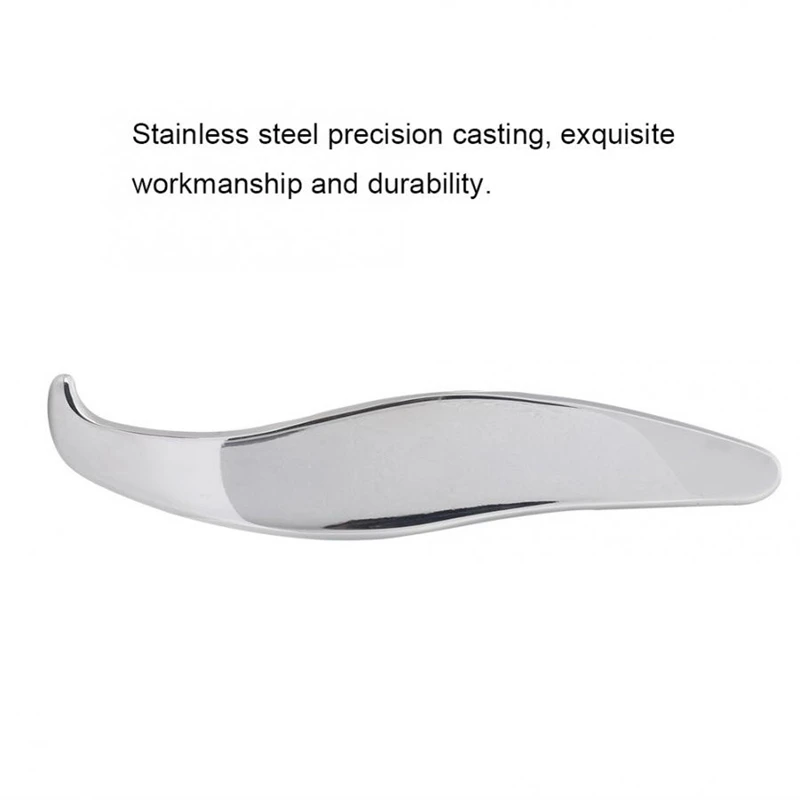 Handed Stainless Steel Scraping Board Body Scrapper Plate for Release Pain Relief Guasha Tools Body Massage Tools
Handed Stainless Steel Scraping Board Body Scrapper Plate for Release Pain Relief Guasha Tools Body Massage Tools