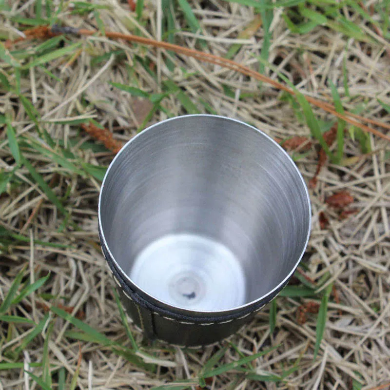 4pcs 75ml Outdoor Travel Cups Set Camping Tableware Stainless Steel Cup with PU Leather Portable Coffee Wine Beer Whisky Cup
4pcs 75ml Outdoor Travel Cups Set Camping Tableware Stainless Steel Cup with PU Leather Portable Coffee Wine Beer Whisky Cup