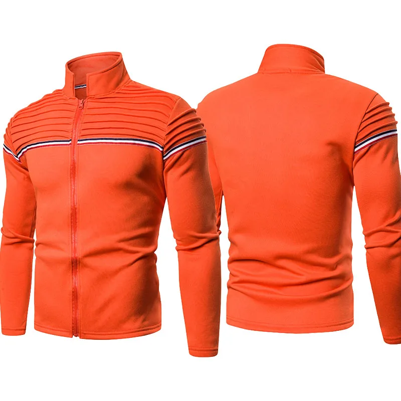 2021Autumn New Men's jackets Color stripes Wrinkled shoulders Men's Sport Jacket Cotton casual trend Men's zipper jacket tops
2021Autumn New Men's jackets Color stripes Wrinkled shoulders Men's Sport Jacket Cotton casual trend Men's zipper jacket tops