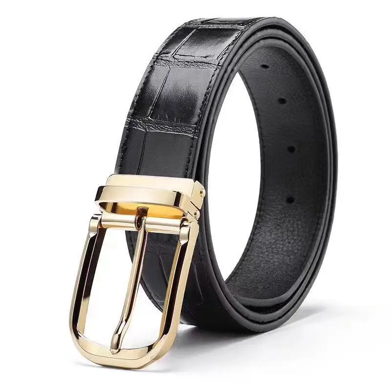 ELEGZO Men's Genuine Leather Belt High Quality Leisure Office Leather Belt Male Pin Buckle Belt Hot Selling
ELEGZO Men's Genuine Leather Belt High Quality Leisure Office Leather Belt Male Pin Buckle Belt Hot Selling