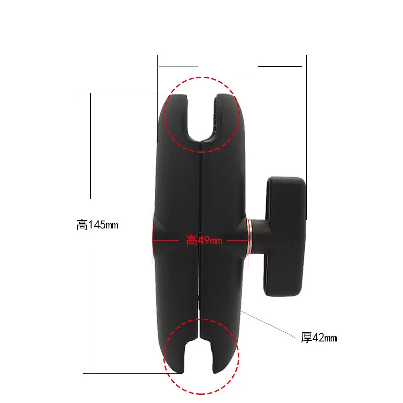 15CM Length Aluminium Alloy Double Socket Arm for RAM with 1Inch Ball Base Mount Motorcycle Camera Extension Arm
15CM Length Aluminium Alloy Double Socket Arm for RAM with 1Inch Ball Base Mount Motorcycle Camera Extension Arm