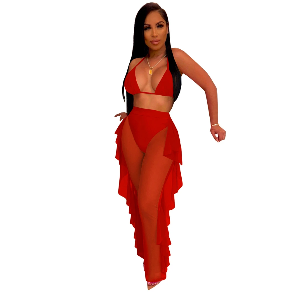 4250 new swimsuit in spring summer, European and American women's pure color mesh Pants Set two piece nightclub with underwear
4250 new swimsuit in spring summer, European and American women's pure color mesh Pants Set two piece nightclub with underwear