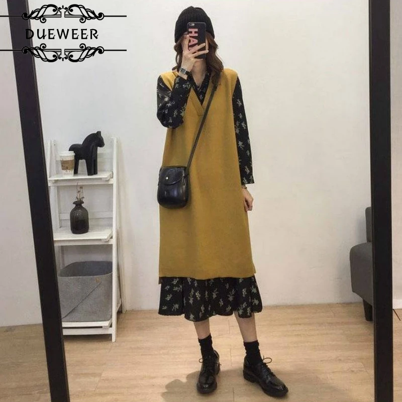 Женский комплект из свитера и Платья с цветочным принтом, большого размера 4XL
Женский комплект из свитера и Платья с цветочным принтом, большого размера 4XL