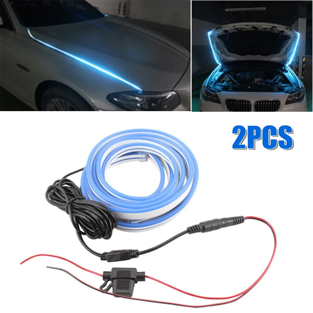 2PCS LED Car Accessories Engine Hood Guide Light Strips PVC 12V Bar Atmosphere Decoration Ice Blue For Car Light Bar Tools
2PCS LED Car Accessories Engine Hood Guide Light Strips PVC 12V Bar Atmosphere Decoration Ice Blue For Car Light Bar Tools