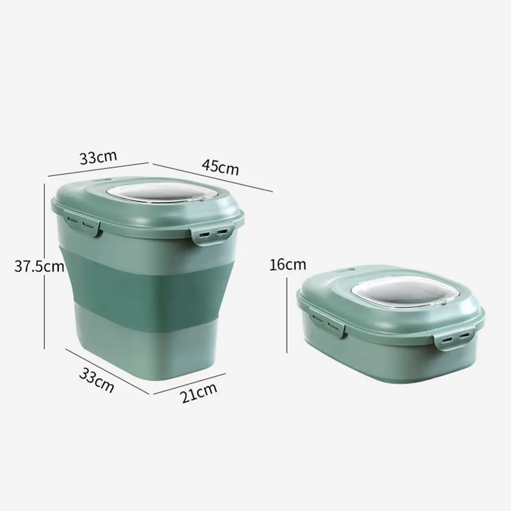 NEW Folding Pet Food Storage Bucket Sealed Dry Fresh-keeping Cat Food Dog Food Storage Bucket Moisture-proof Folding Storage Box
NEW Folding Pet Food Storage Bucket Sealed Dry Fresh-keeping Cat Food Dog Food Storage Bucket Moisture-proof Folding Storage Box