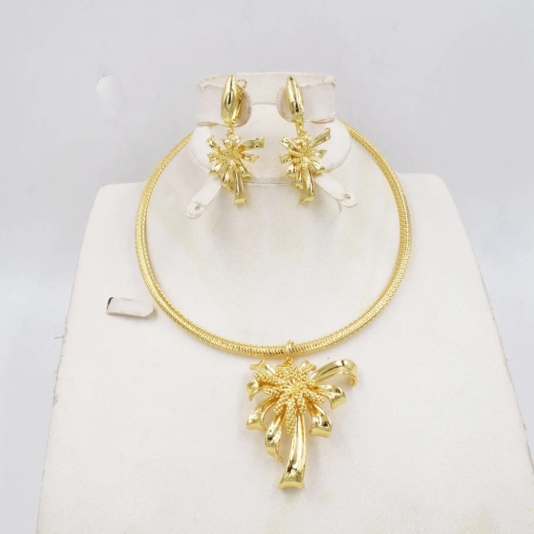 High Quality Ltaly 750 Gold color Jewelry Set For Women african beads jewlery fashion necklace set earring jewelry
High Quality Ltaly 750 Gold color Jewelry Set For Women african beads jewlery fashion necklace set earring jewelry