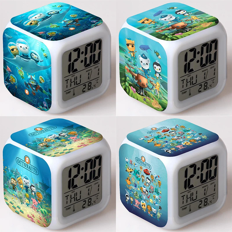 Cartoon Octonauts LED Alarm Clock Anime Digital 7 Color Changing Light Night Glowing Kids Children Gift Desk Clock
Cartoon Octonauts LED Alarm Clock Anime Digital 7 Color Changing Light Night Glowing Kids Children Gift Desk Clock